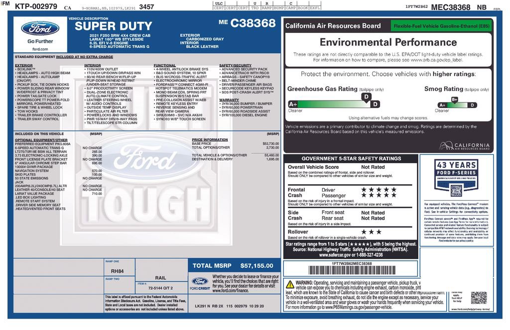 Certified 2021 Ford F250 Lariat w/ Lariat Value Package image 3