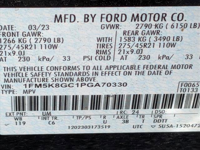 Certified 2023 Ford Explorer ST w/ Equipment Group 401A image 15