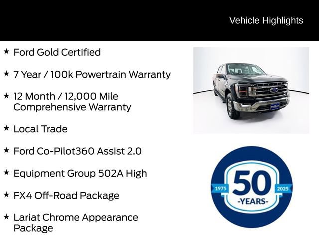 Certified 2021 Ford F150 Lariat w/ Equipment Group 502A High image 10