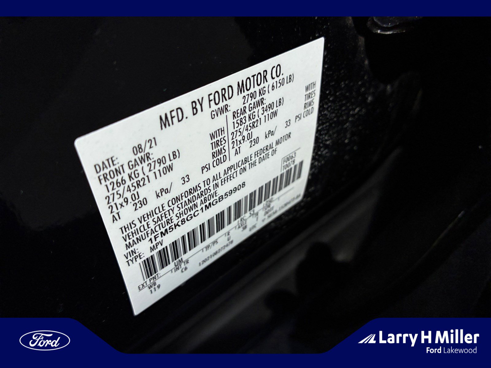 Certified 2021 Ford Explorer ST w/ Equipment Group 401A AWD/4WD image 25