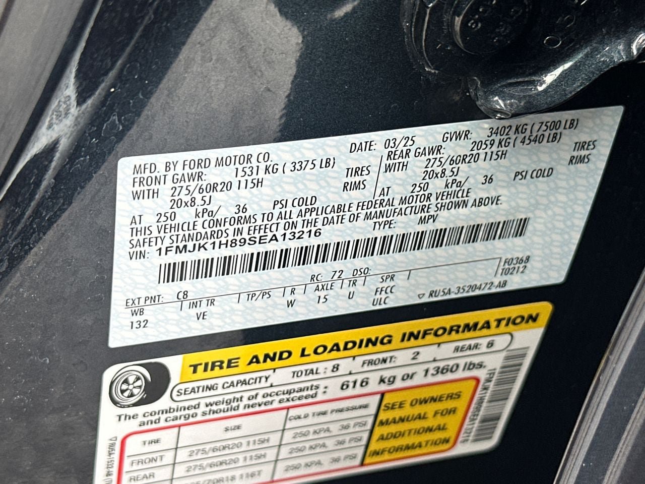 Certified 2025 Ford Expedition Max Active RWD image 35