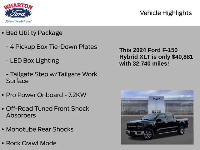 Certified 2024 Ford F150 XLT w/ FX4 Off-Road Package image 16