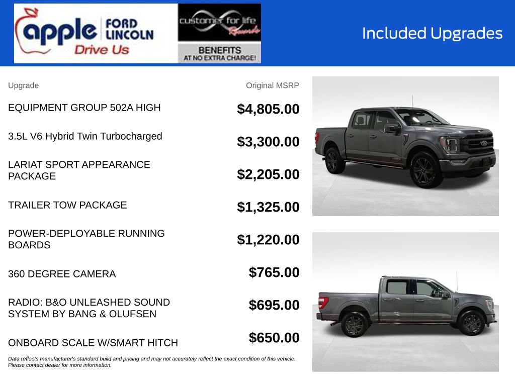 Certified 2023 Ford F150 Lariat w/ Equipment Group 502A High AWD/4WD image 4