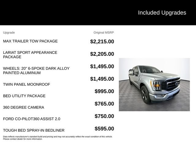 Certified 2023 Ford F150 Lariat w/ Max Trailer Tow Package AWD/4WD image 6