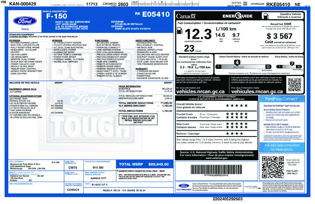 Certified 2024 Ford F150 XLT AWD/4WD image 35