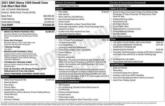 Used 2021 GMC Sierra 1500 Denali w/ Denali Ultimate Package AWD/4WD image 17