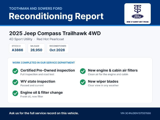 Used 2025 Jeep Compass Trailhawk AWD/4WD image 35