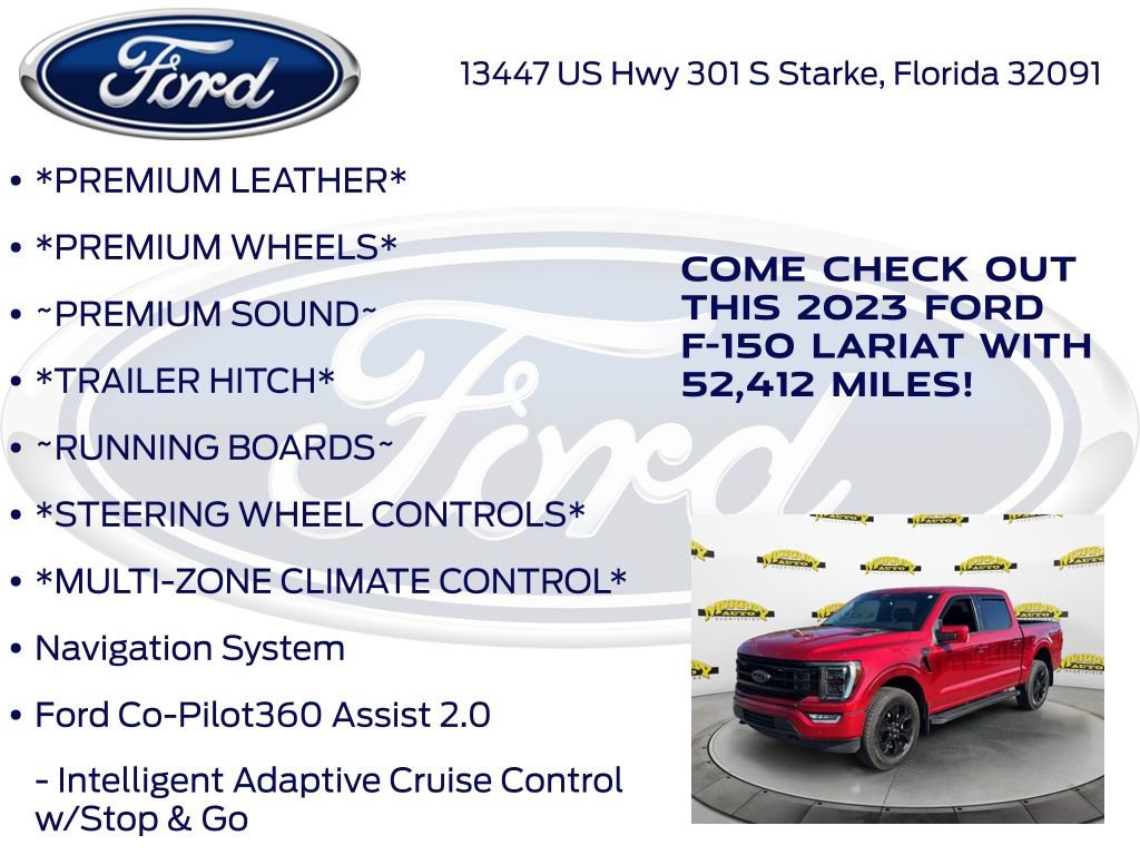 Certified 2023 Ford F150 Lariat w/ Equipment Group 502A High AWD/4WD image 17