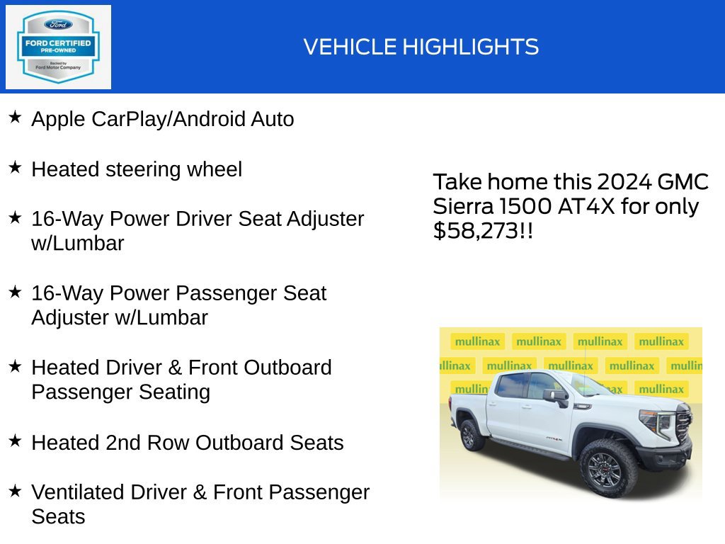 Used 2024 GMC Sierra 1500 AT4X AWD/4WD image 20