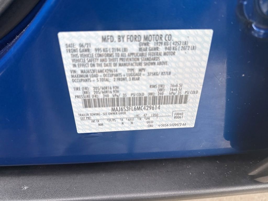 Certified 2021 Ford EcoSport S image 52