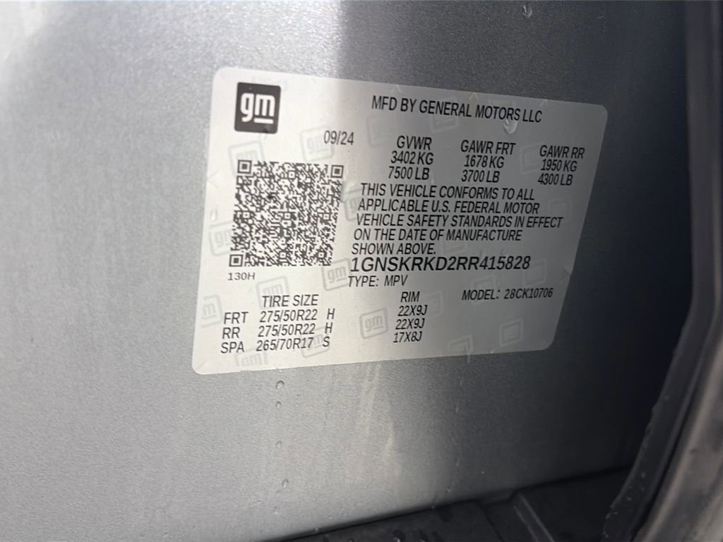 Used 2024 Chevrolet Tahoe RST w/ Luxury Package image 9