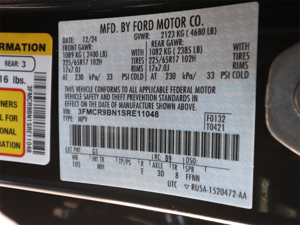 Certified 2025 Ford Bronco Sport Big Bend w/ Black Appearance Package image 22