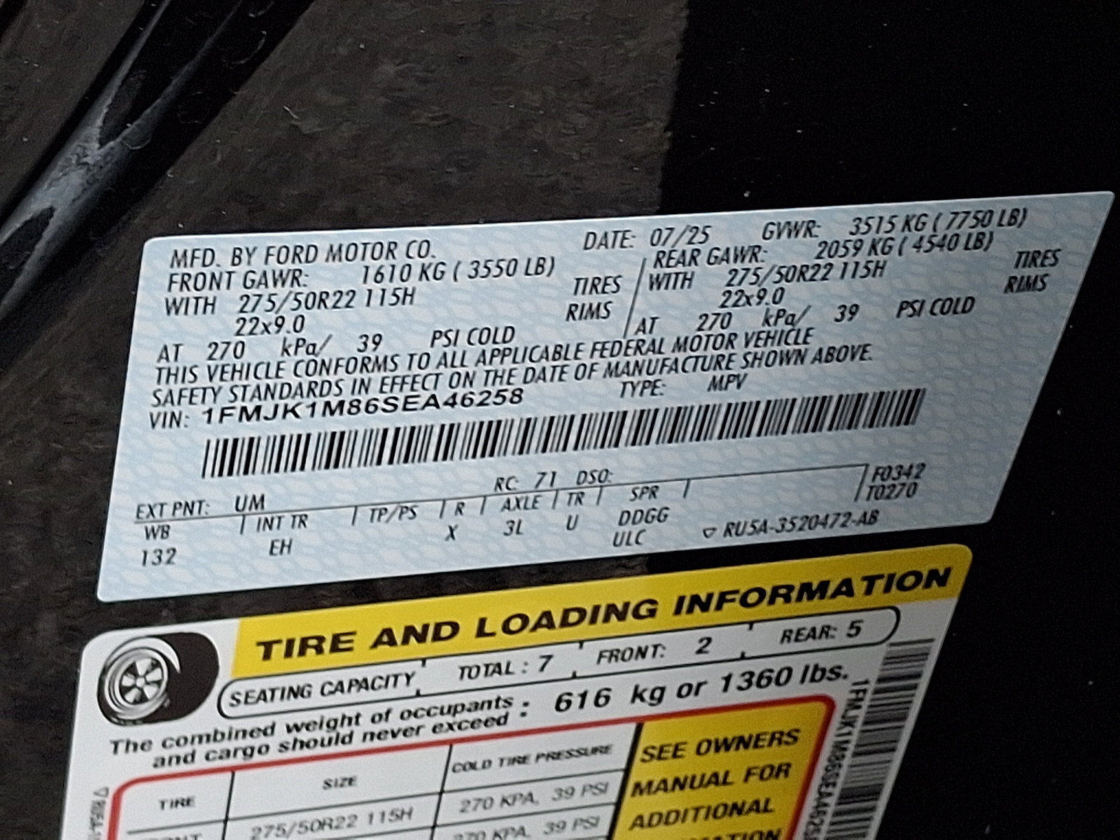 Certified 2025 Ford Expedition Max Platinum w/ Driver's Package AWD/4WD image 43