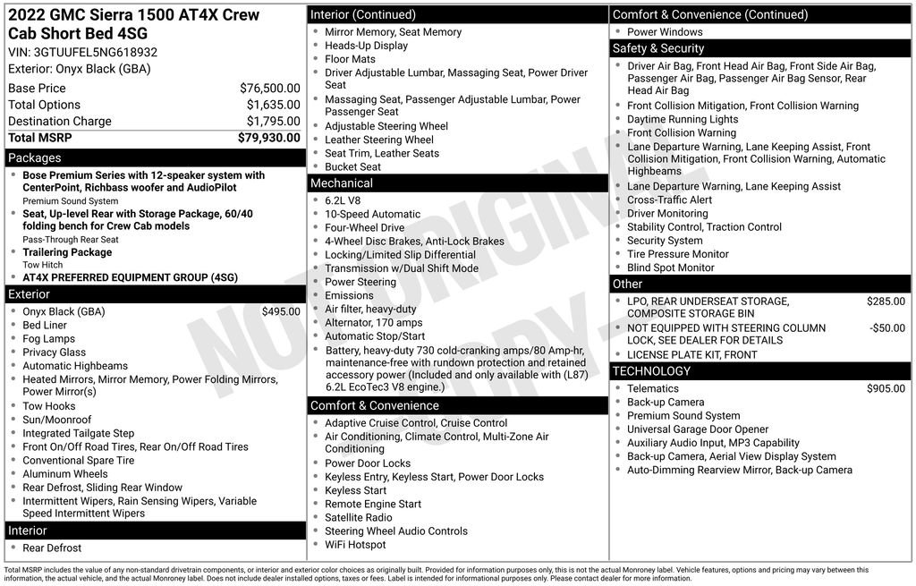 Used 2022 GMC Sierra 1500 AT4X AWD/4WD image 27
