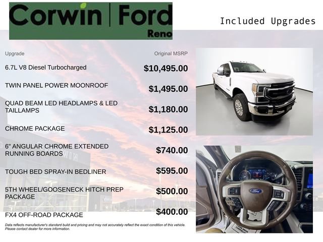 Certified 2020 Ford F350 King Ranch w/ Chrome Package AWD/4WD image 3