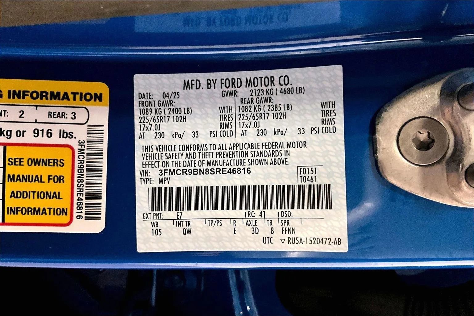 Certified 2025 Ford Bronco Sport Big Bend w/ Convenience Package image 32