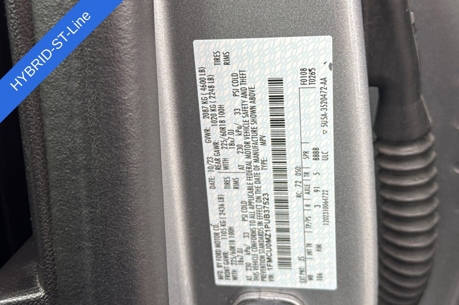 Certified 2023 Ford Escape ST-Line w/ Equipment Group 301A image 29