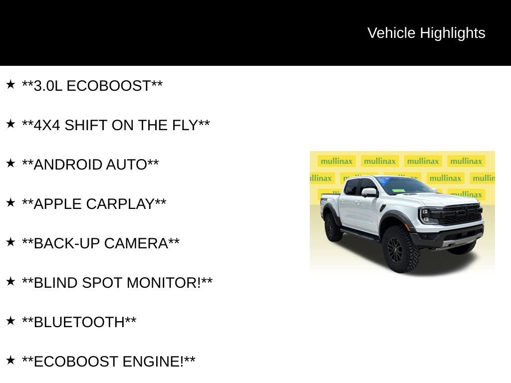 Certified 2025 Ford Ranger Raptor AWD/4WD image 13