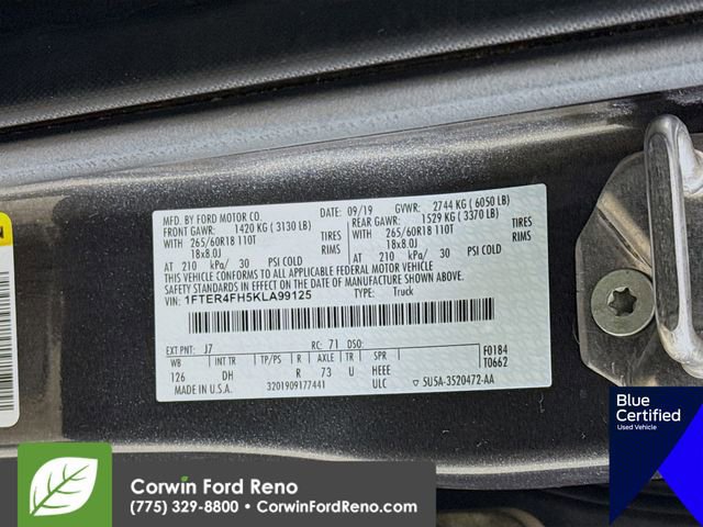 Certified 2019 Ford Ranger Lariat w/ Black Appearance Package image 35