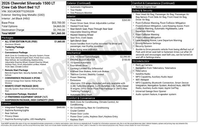 Used 2026 Chevrolet Silverado 1500 LT w/ All Star Edition Plus AWD/4WD image 9