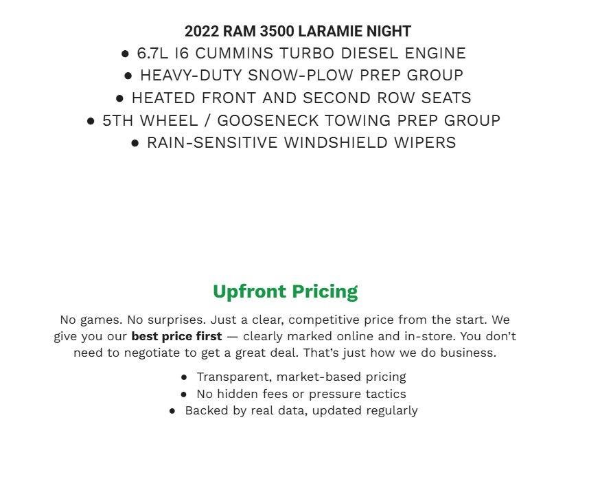 Used 2022 RAM 3500 Laramie AWD/4WD image 2