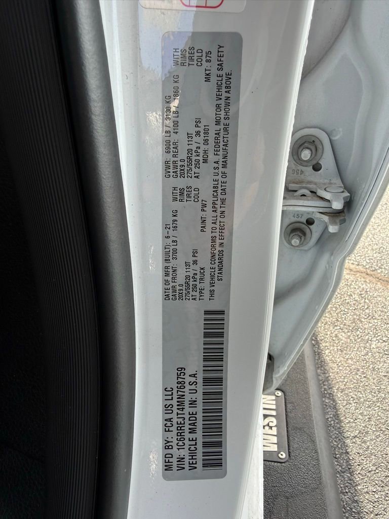 Used 2021 RAM 1500 Laramie w/ Sport Appearance Package image 35