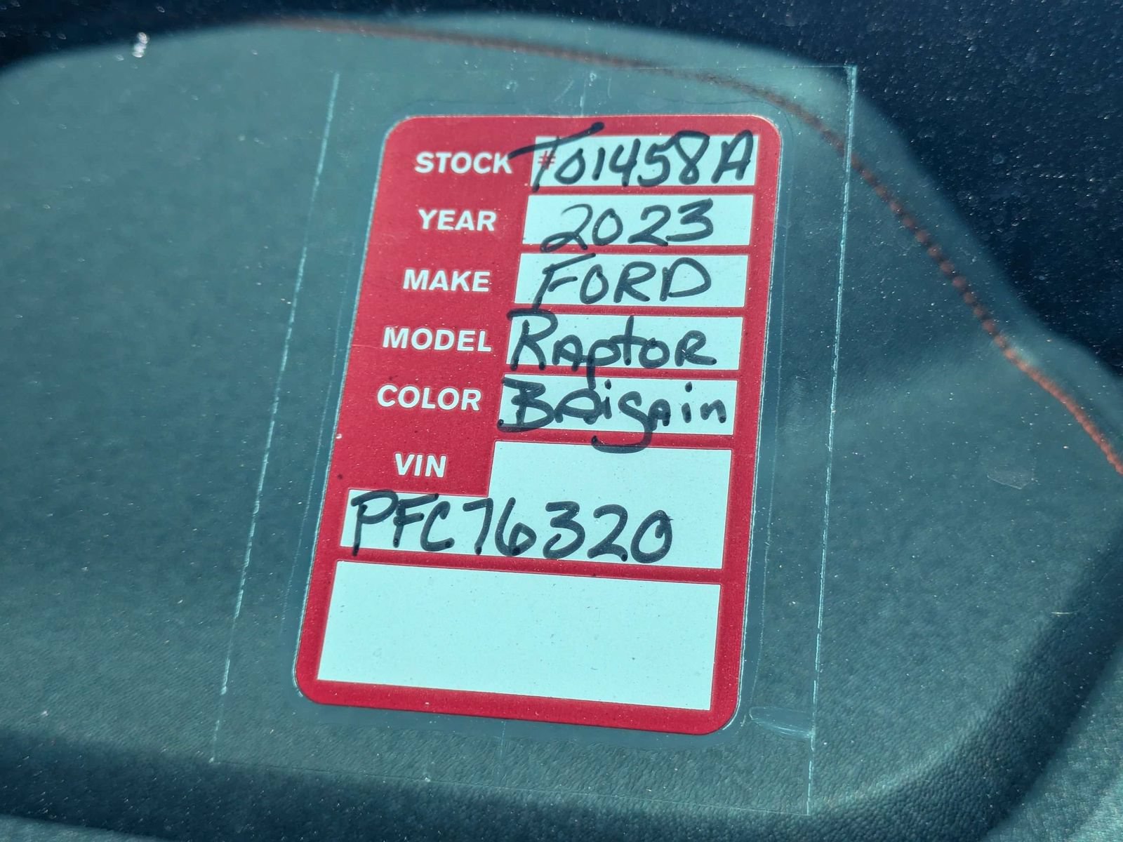Certified 2023 Ford F150 Raptor w/ Equipment Group 802A Raptor R AWD/4WD image 17