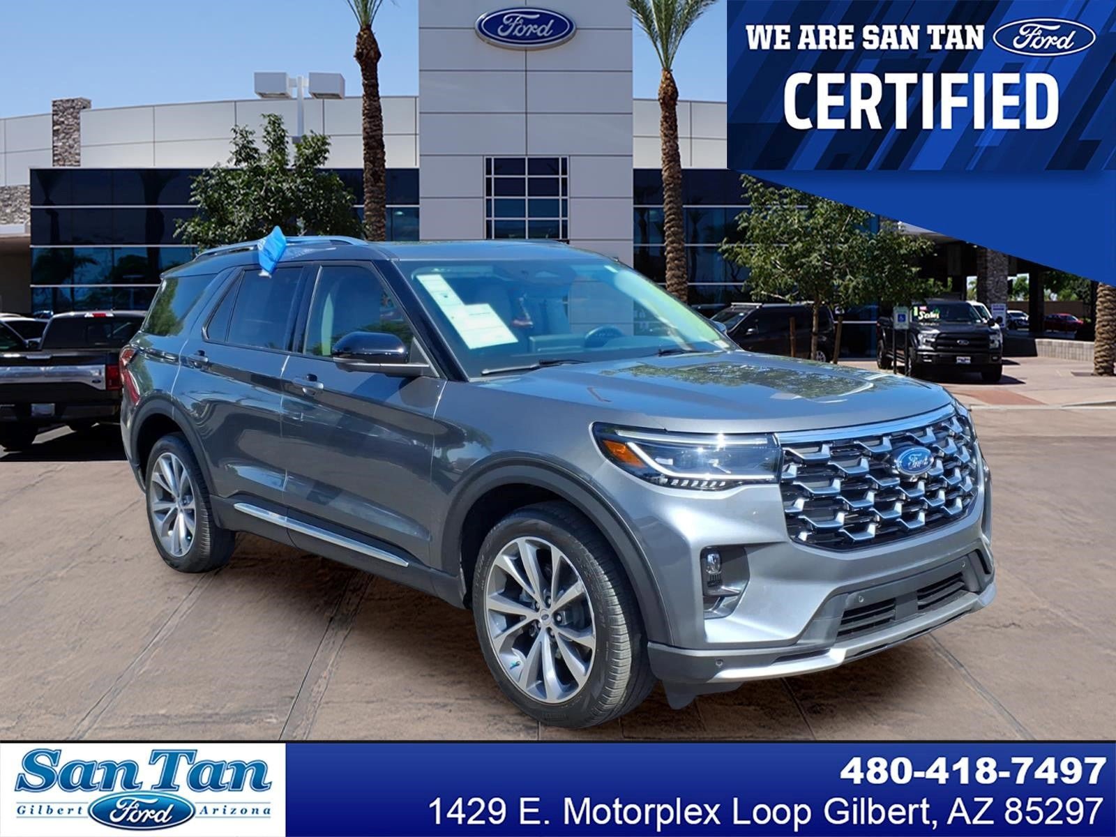 Certified 2025 Ford Explorer Platinum w/ Ultimate Package