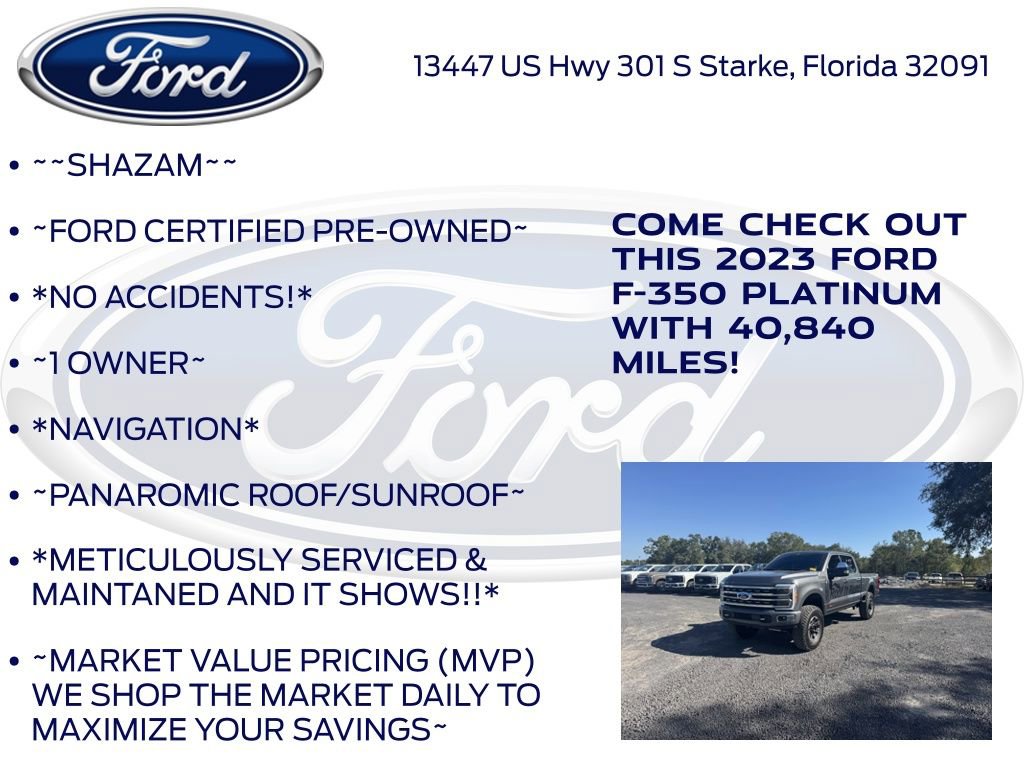Certified 2023 Ford F350 Platinum w/ Tremor Off-Road Package image 6
