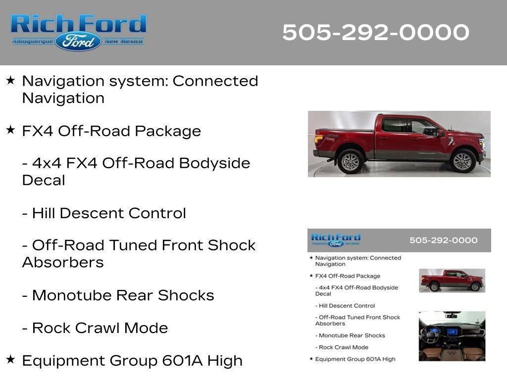 Certified 2025 Ford F150 King Ranch w/ FX4 Off-Road Package AWD/4WD image 35