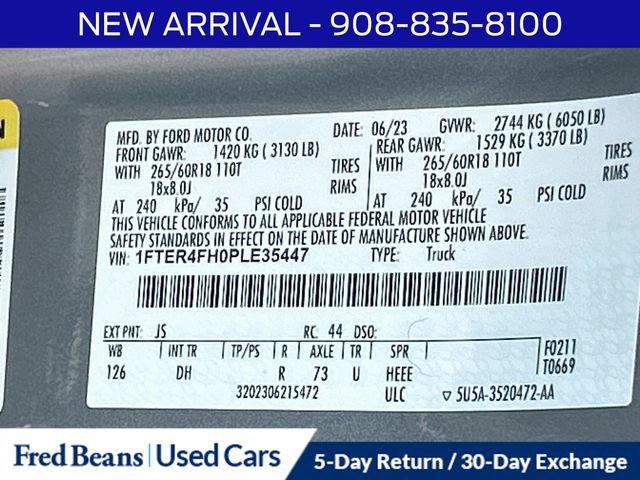 Certified 2023 Ford Ranger Lariat w/ Equipment Group 501A High AWD/4WD image 14