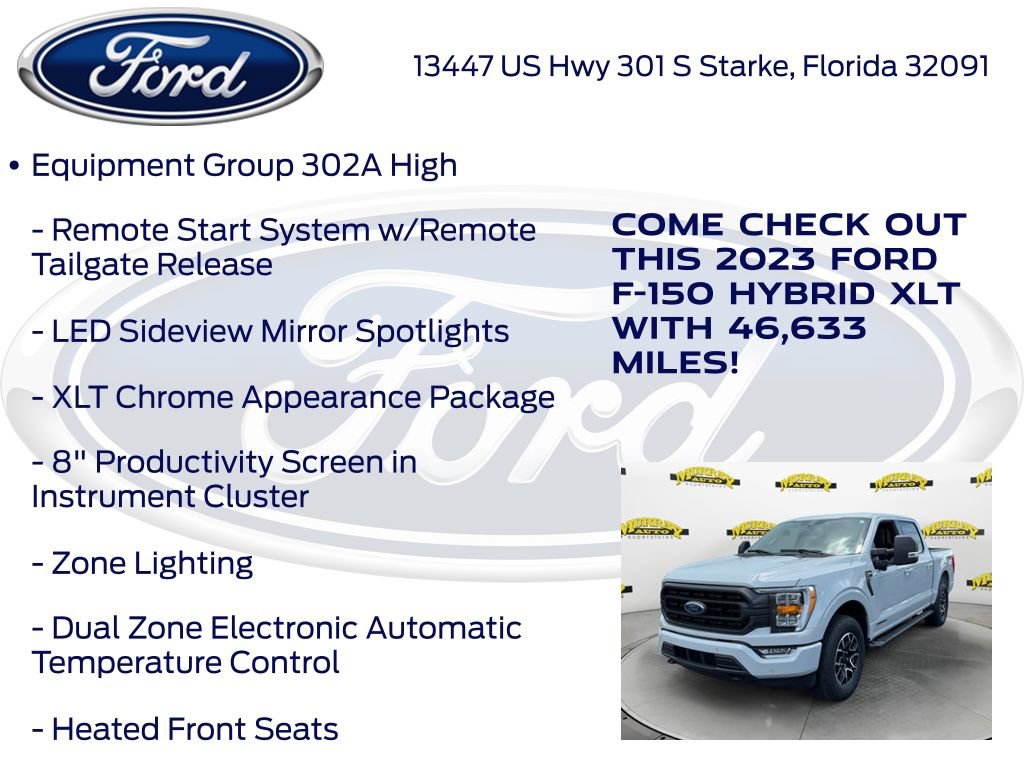 Certified 2023 Ford F150 XLT w/ Equipment Group 302A High AWD/4WD image 22