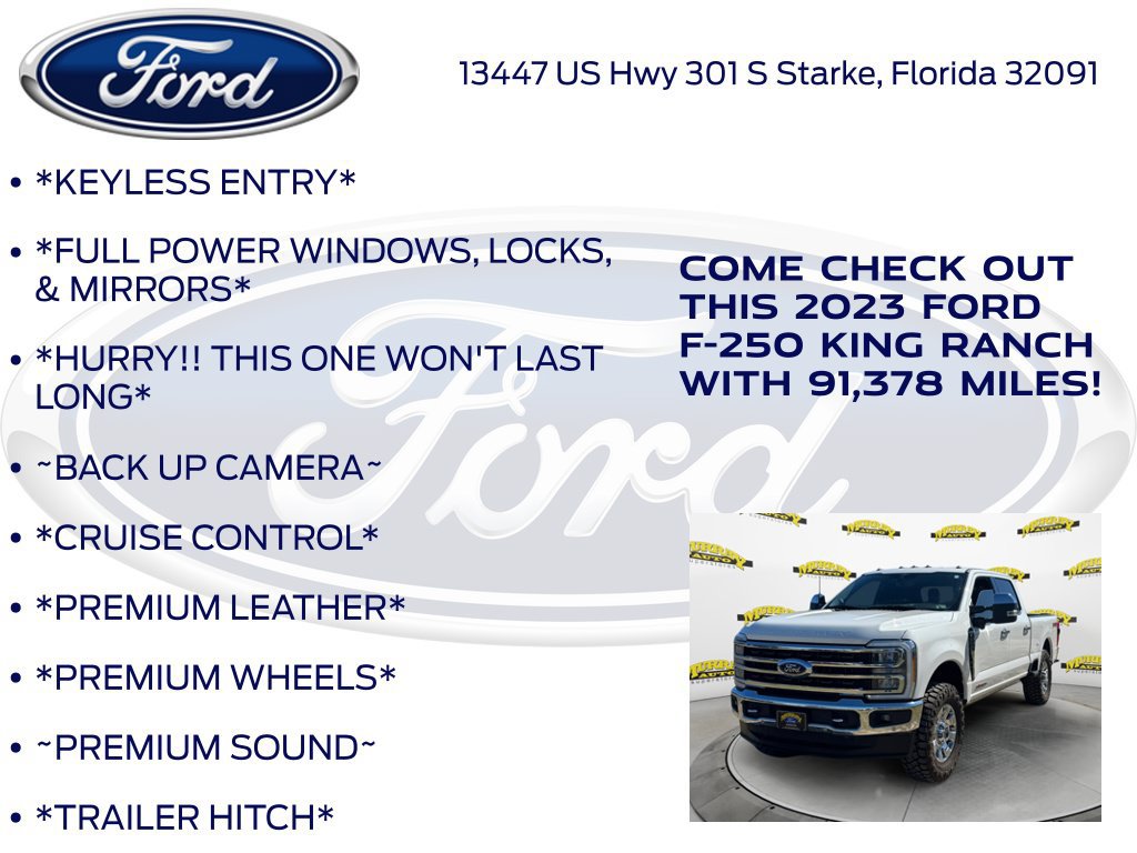 Certified 2023 Ford F250 King Ranch w/ Chrome Package AWD/4WD image 12