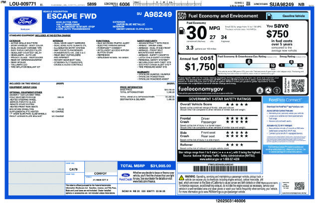 Certified 2025 Ford Escape Active w/ Cold Weather Package FWD image 15