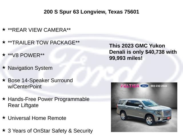 Used 2023 GMC Yukon Denali w/ Max Trailering Package RWD image 30