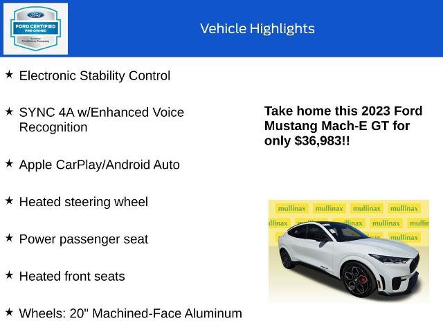 Certified 2023 Ford Mustang Mach-E GT AWD/4WD image 34