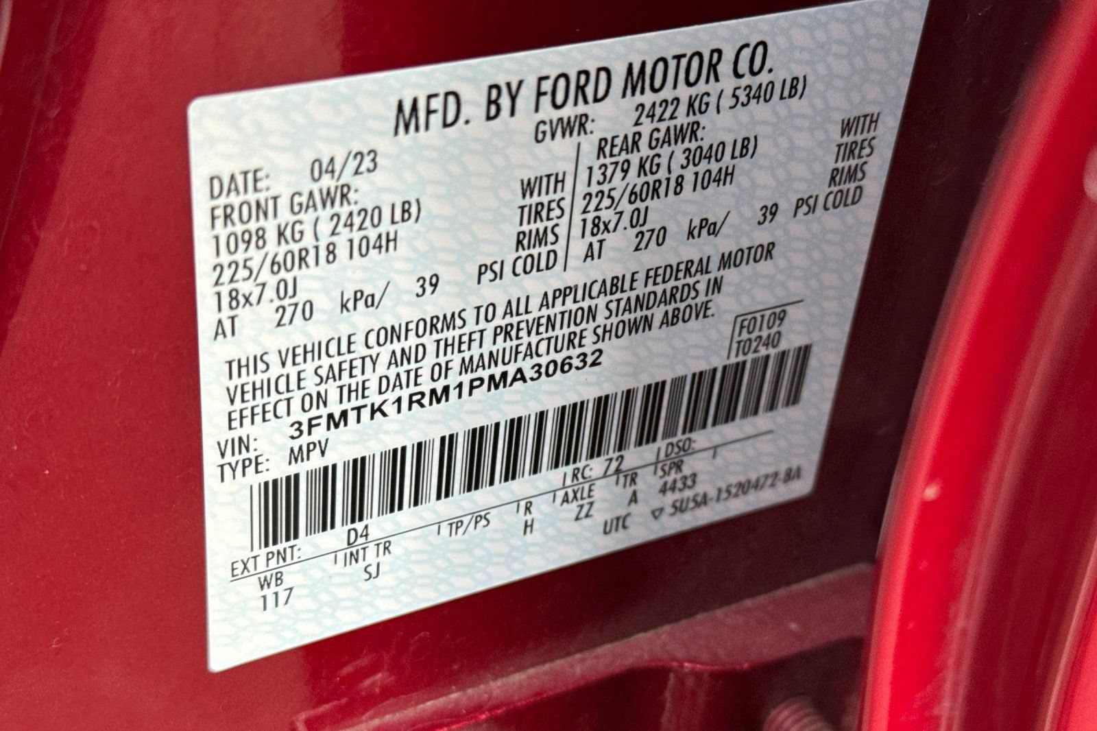 Certified 2023 Ford Mustang Mach-E Select RWD image 32