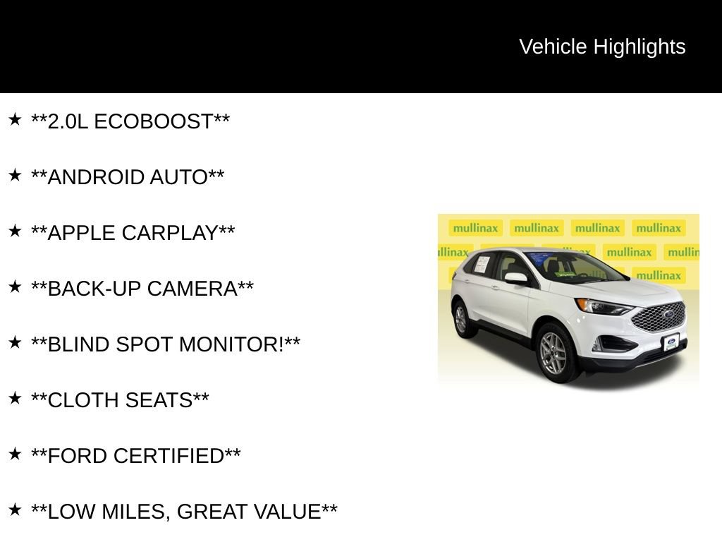 Certified 2023 Ford Edge SEL w/ Convenience Package AWD/4WD image 12