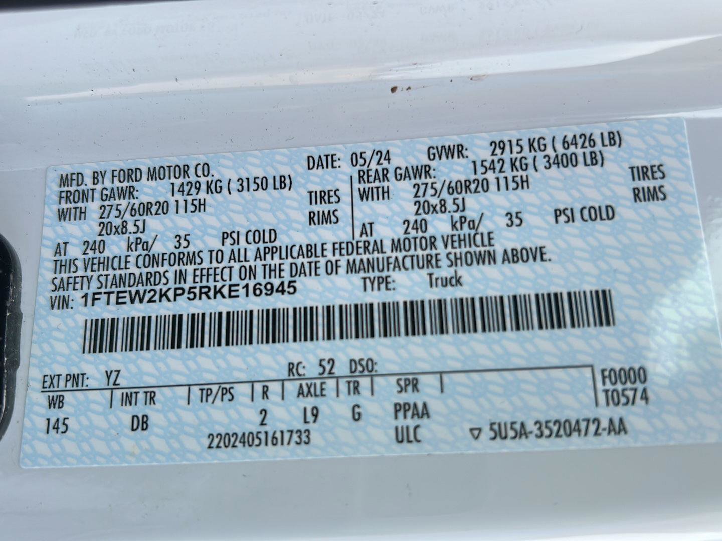 Certified 2024 Ford F150 STX RWD image 31