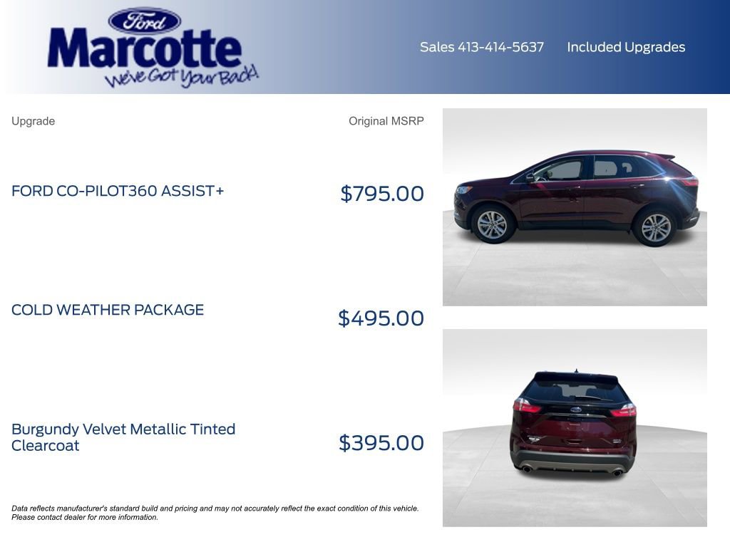 Certified 2020 Ford Edge SEL w/ Cold Weather Package AWD/4WD image 4