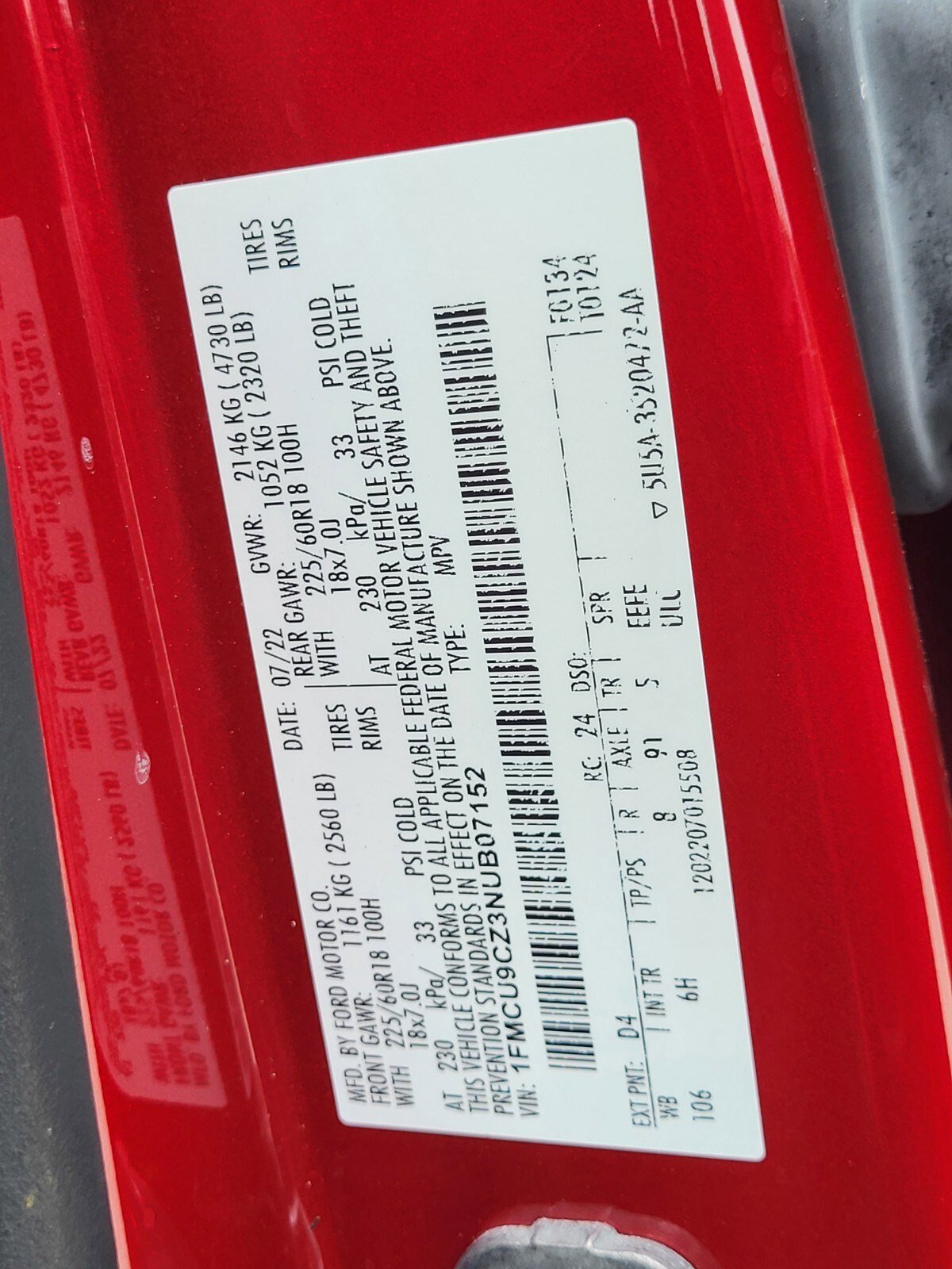 Certified 2022 Ford Escape SEL w/ Class II Trailer Tow Package image 36