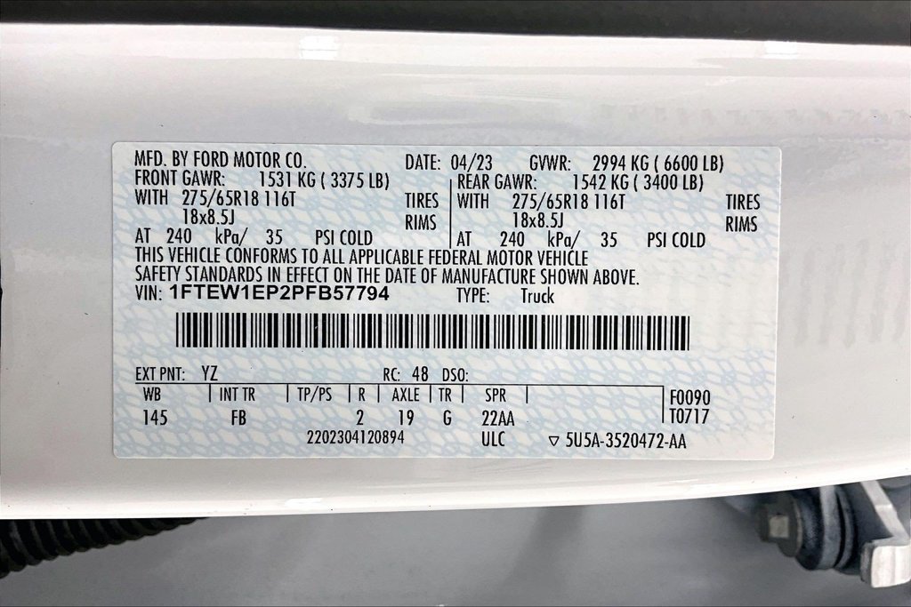 Certified 2023 Ford F150 XLT w/ Equipment Group 302A High AWD/4WD image 35