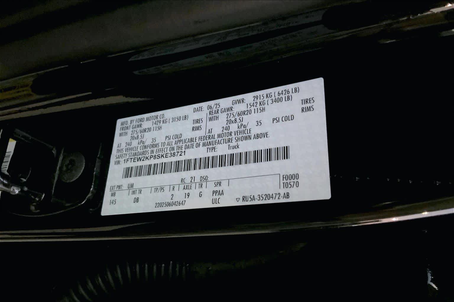 Certified 2025 Ford F150 STX w/ Equipment Group 200A RWD image 29