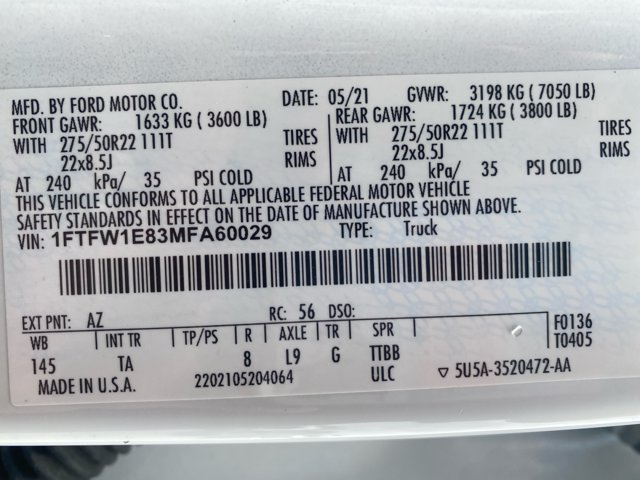 Certified 2021 Ford F150 Limited AWD/4WD image 25