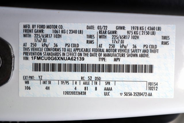 Certified 2022 Ford Escape SE image 34