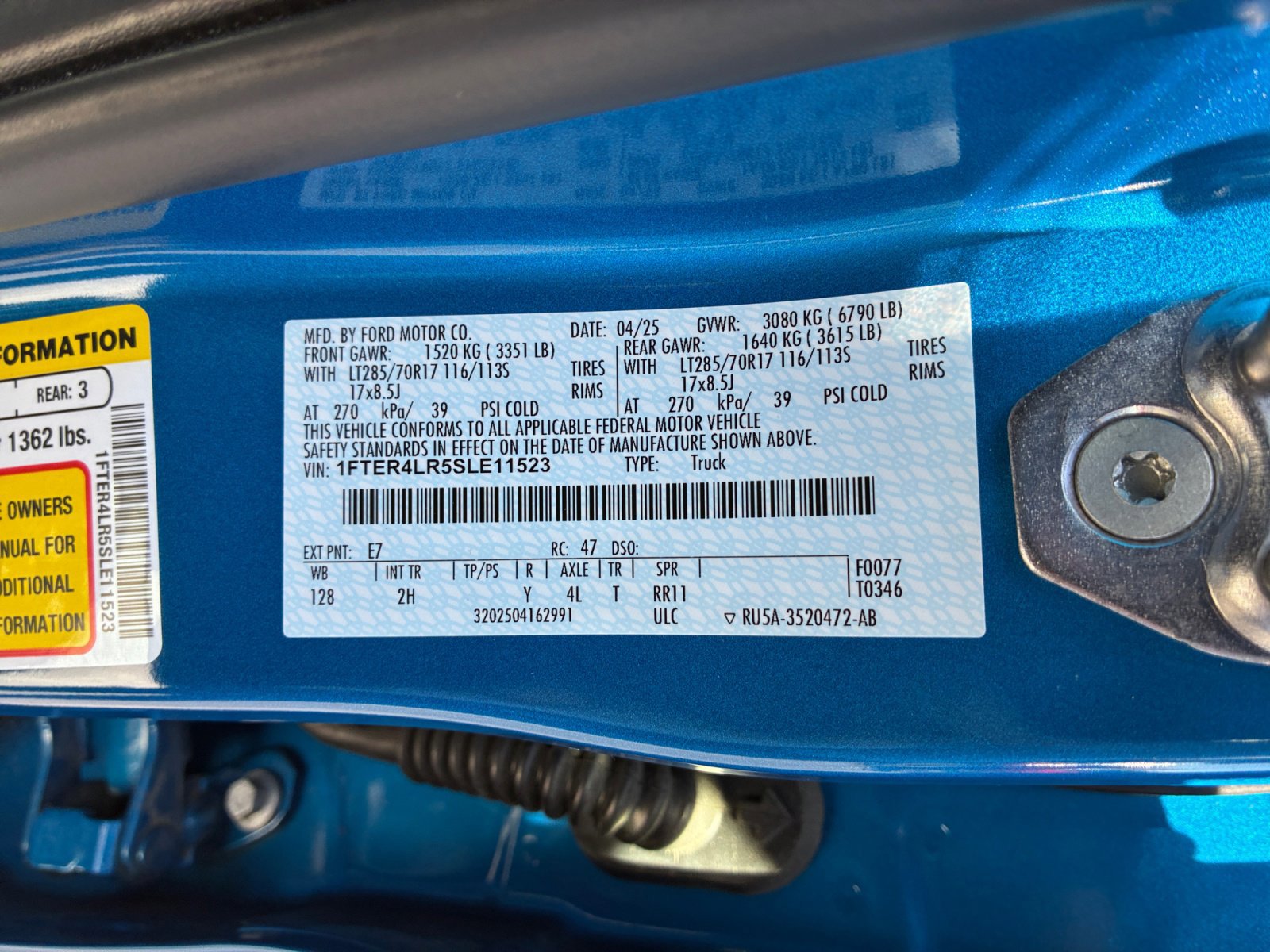 Certified 2025 Ford Ranger Raptor AWD/4WD image 24