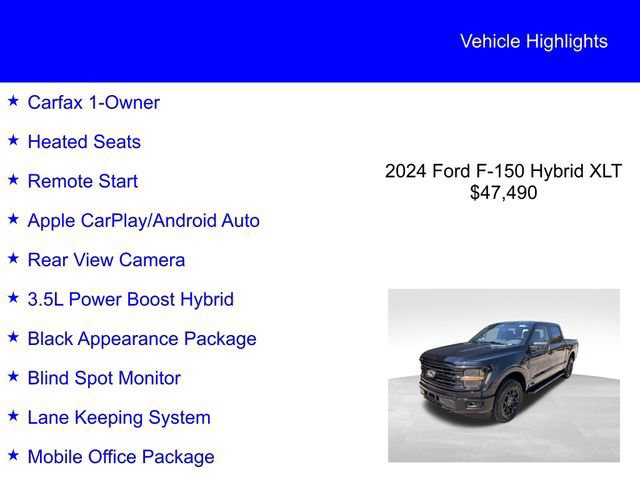 Certified 2024 Ford F150 XLT w/ Equipment Group 302A MID AWD/4WD image 5