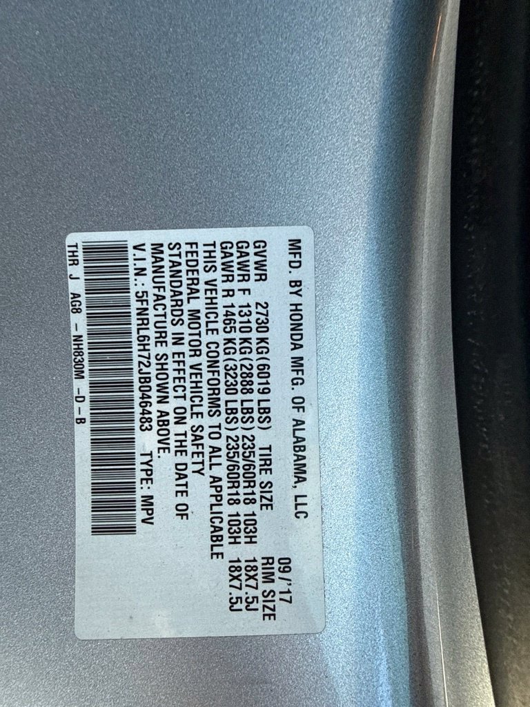 Used 2018 Honda Odyssey EX-L image 5
