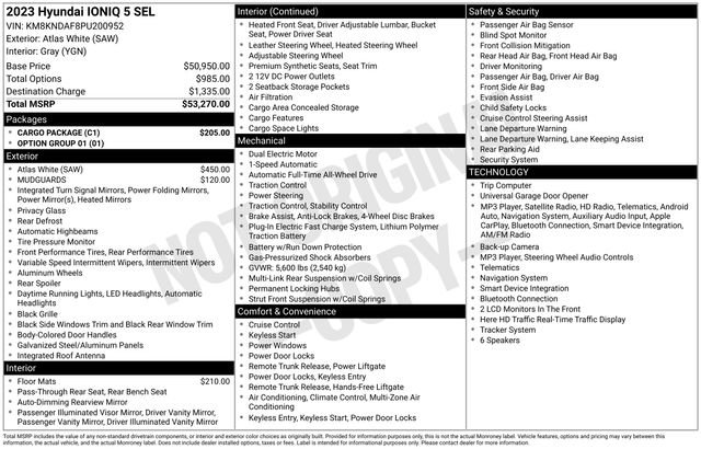 Used 2023 Hyundai Ioniq 5 SEL w/ Cargo Package AWD/4WD image 36