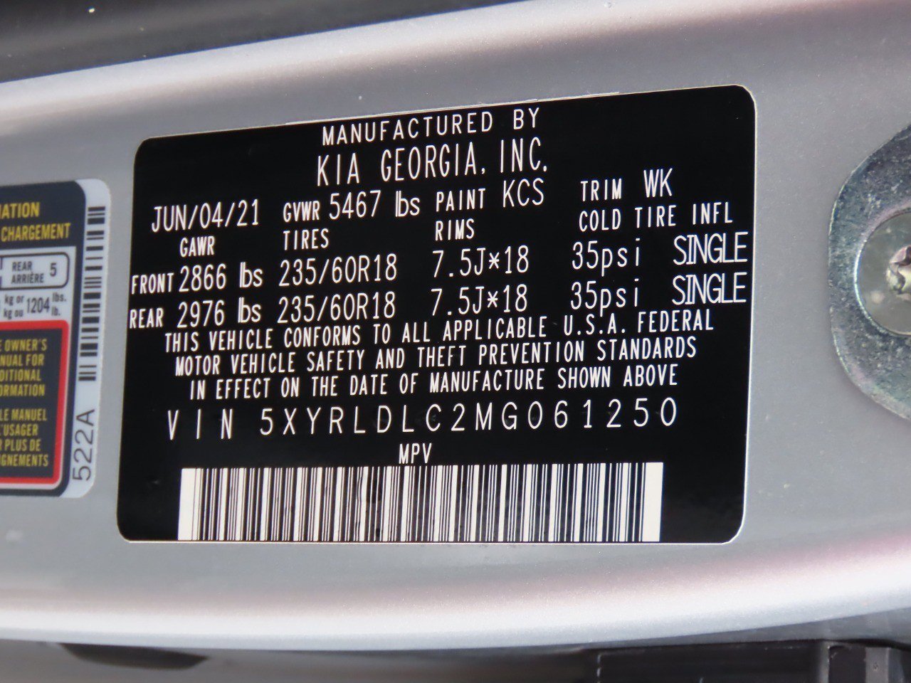 Used 2021 Kia Sorento S image 33